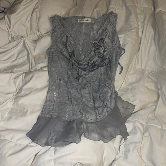 Draped Beaded Halter Top - Picture 4 of 7